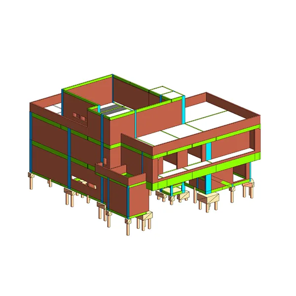 Projeto estrutural em BIM modelado em Revit